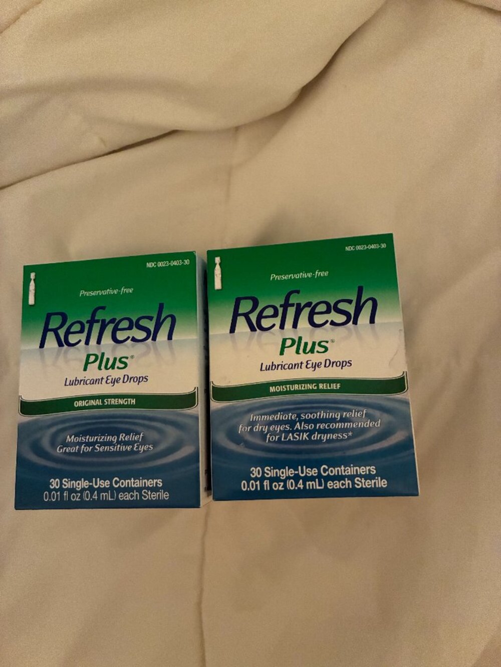 Btaand new Refresh Plus Lubricant eye drops